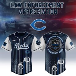 Mistmerch Cincinnati Reds x Law Enforcement Appreciation Day Baseball Jersey Gift For Fans